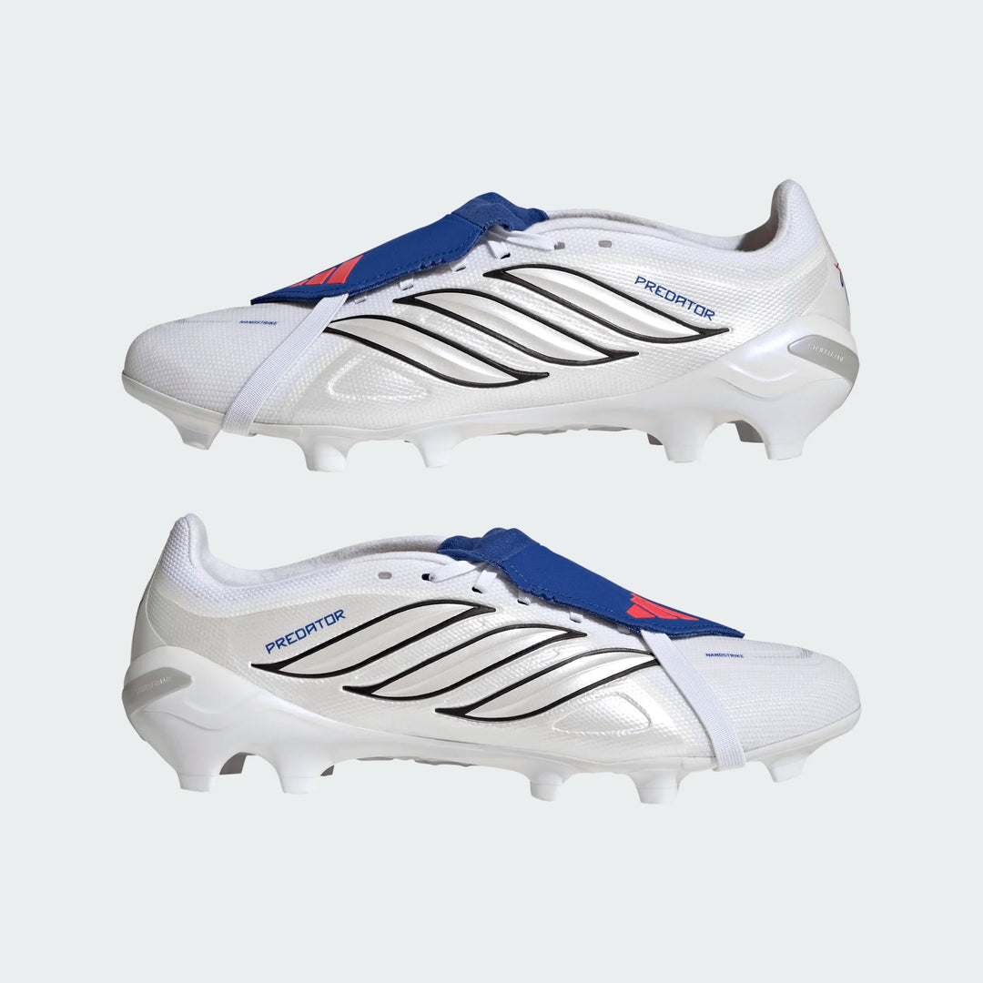 adidas Predator League FG - White/Metallic/Royal Men's Footwear - Third Coast Soccer