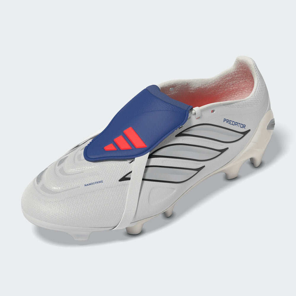 adidas Predator League FG - White/Metallic/Royal Men's Footwear - Third Coast Soccer