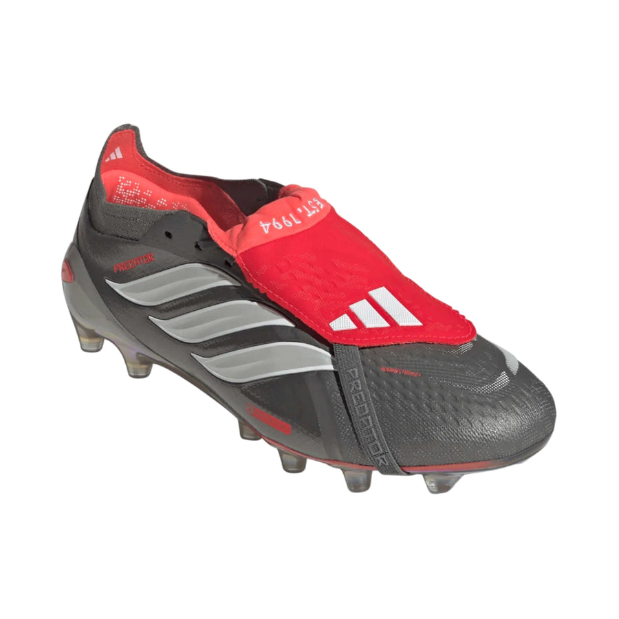 adidas Predator Elite AG - Iron/White/Red Men's Footwear - Third Coast Soccer