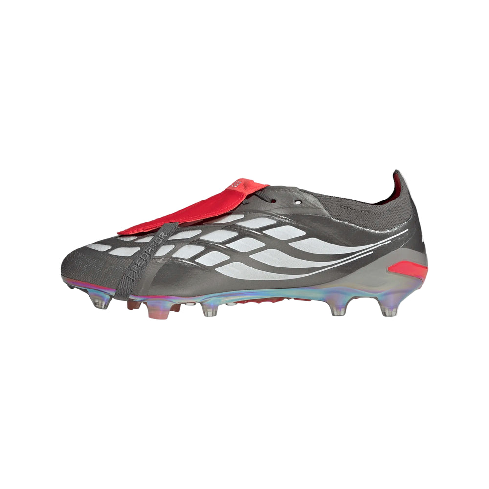 adidas Predator Elite AG - Iron/White/Red Men's Footwear - Third Coast Soccer