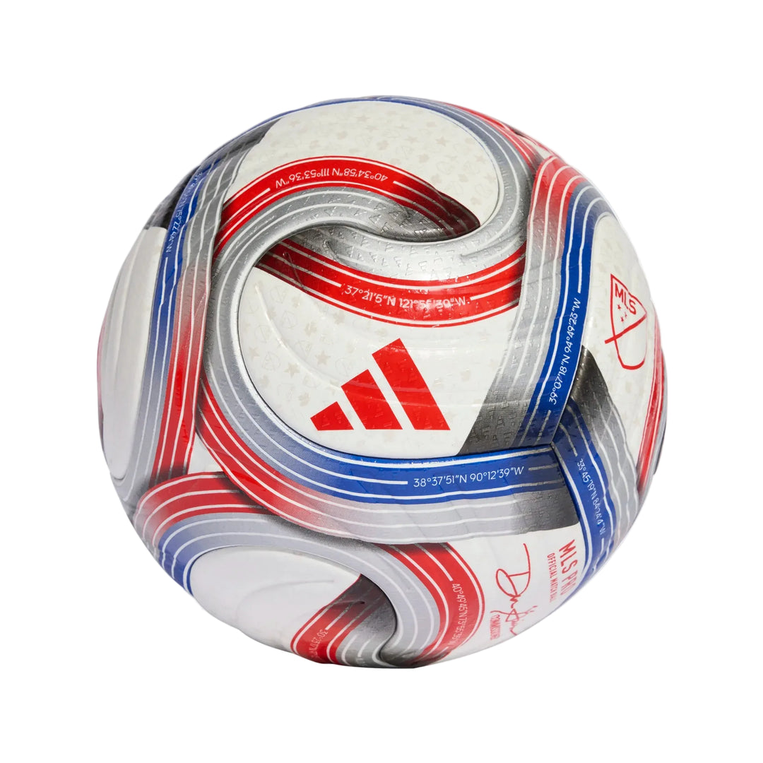 adidas MLS 26 Pro Ball - White/Blue/Red/Silver Balls - Third Coast Soccer