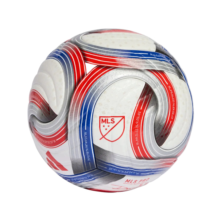 adidas MLS 26 Pro Ball - White/Blue/Red/Silver Balls - Third Coast Soccer