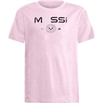 adidas Youth Messi Heritage Tee - Pink Club Replica   - Third Coast Soccer