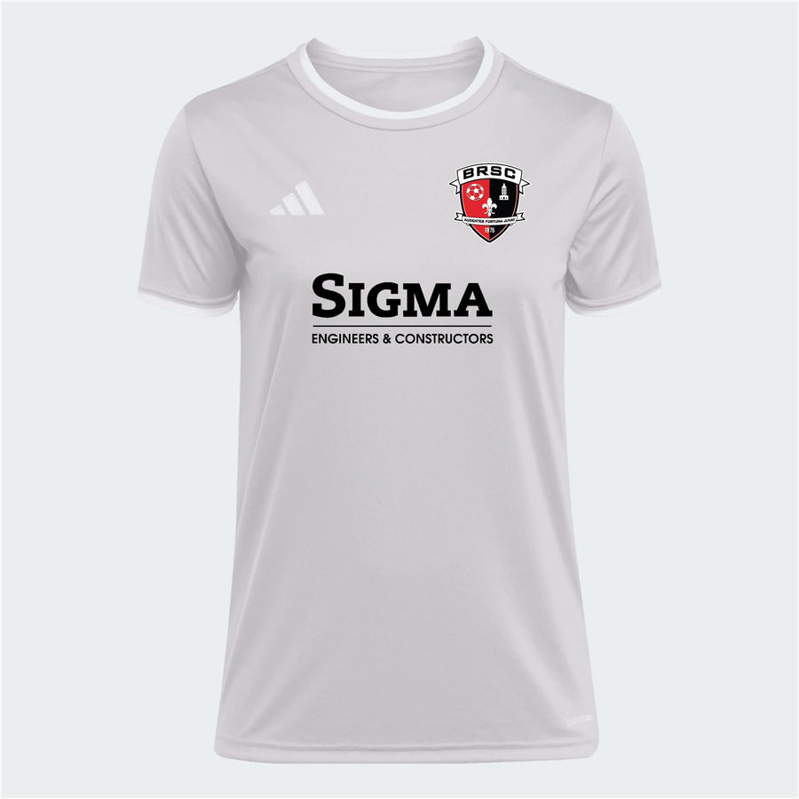 adidas BRSC Women's Entrada 26 Jersey - Grey BRSC 2026-2028 Team Light Grey/White Womens XSmall - Third Coast Soccer
