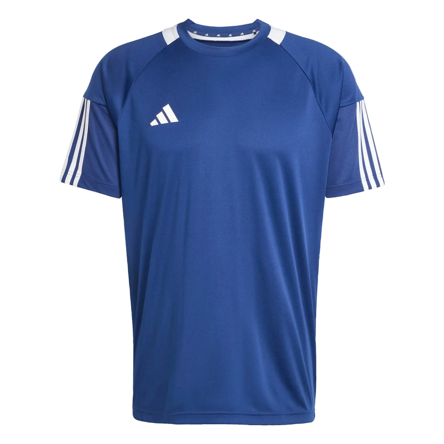 adidas Sereno 3-Stripe Tee - Dark Blue Training Wear - Third Coast Soccer