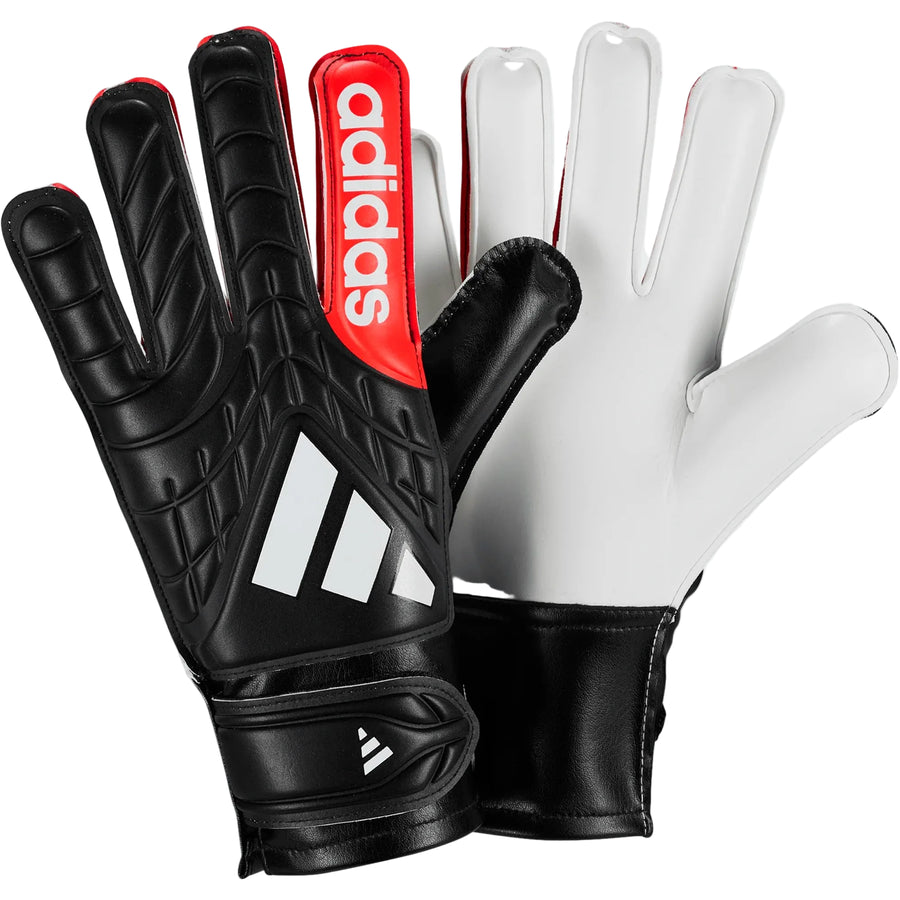 adidas Copa Club Junior Goalkeeper Glove Black/Red Gloves - Third Coast Soccer