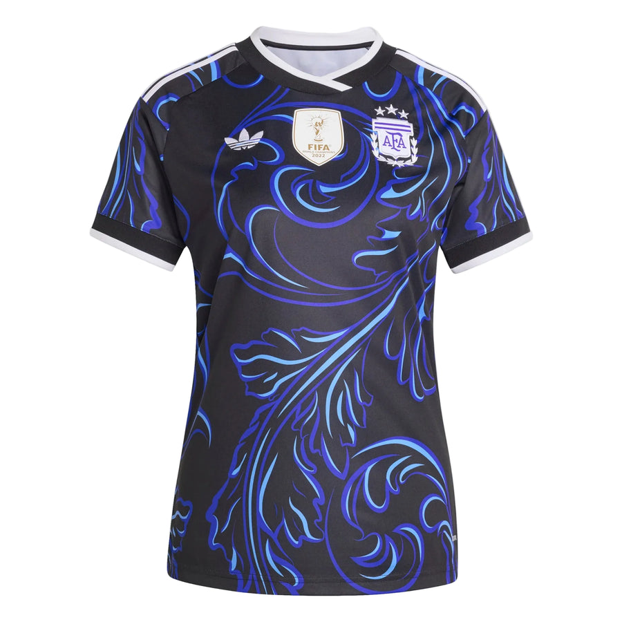 adidas AFA Argentina Women's Away Jersey 2026 International Replica Black/Lucid Blue/Blue Burst Womens XSmall - Third Coast Soccer