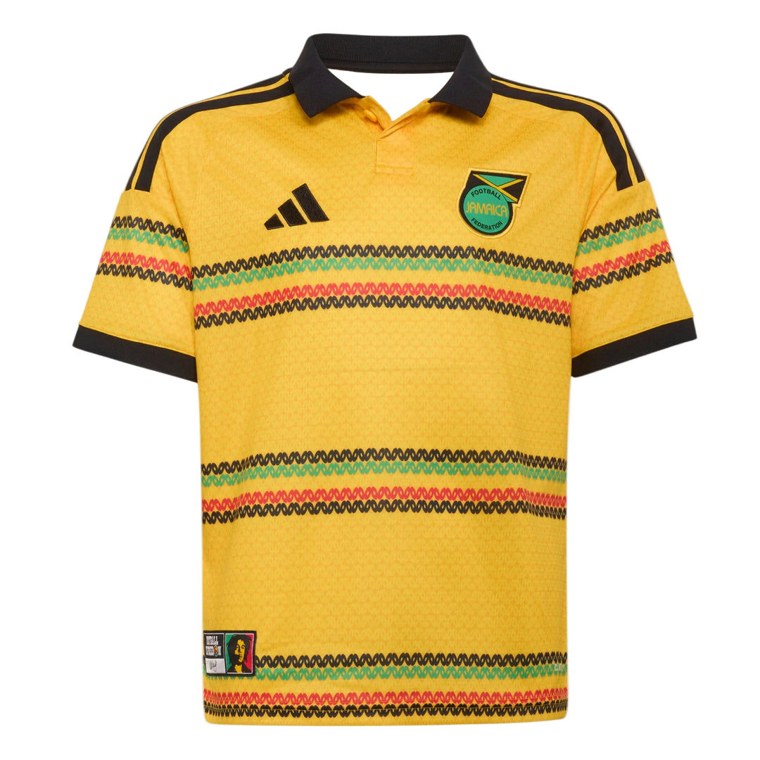 adidas Youth JFF Jamaica Home Jersey 2026 International Replica Bold Gold Youth Small - Third Coast Soccer