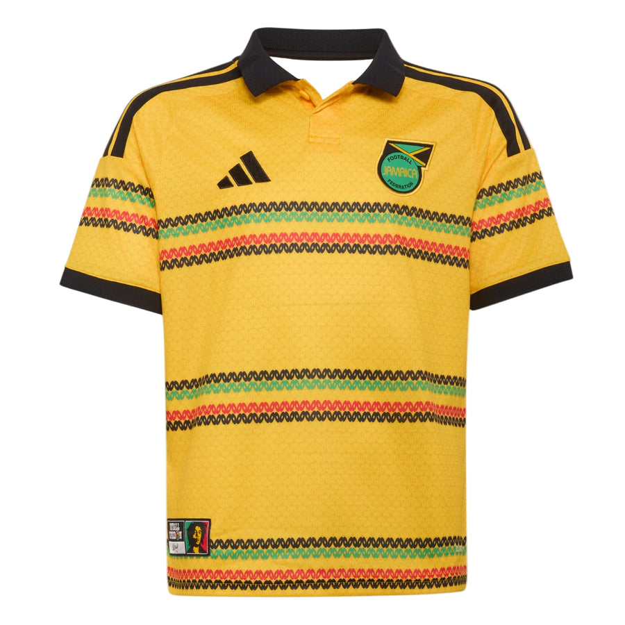 adidas Youth JFF Jamaica Home Jersey 2026 International Replica Bold Gold Youth Small - Third Coast Soccer