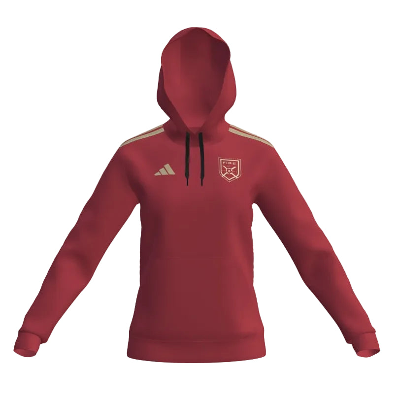 adidas Women's Custom Fire Entrada 26 Hoodie - Red