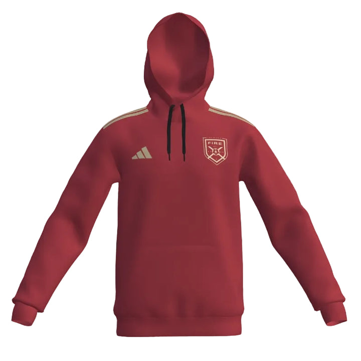 adidas Men's Custom Fire Entrada 26 Hoodie - Red