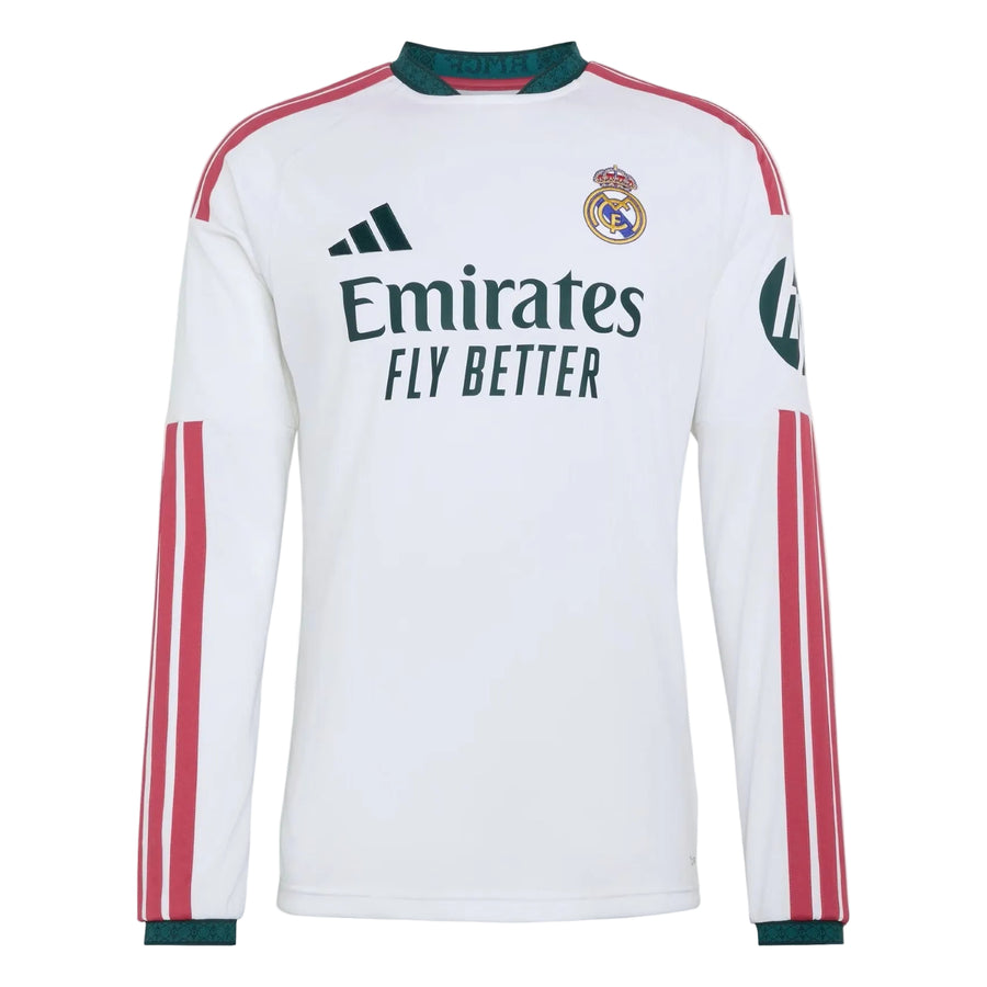 adidas Real Madrid Home LS Jersey 26/27 Club Replica White Mens Small - Third Coast Soccer
