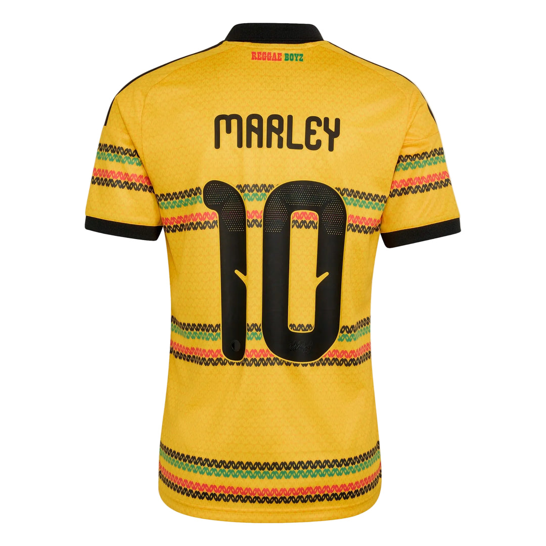 adidas JFF Jamaica Marley 10 Home Jersey 2026 International Replica Bold Gold Mens Small - Third Coast Soccer