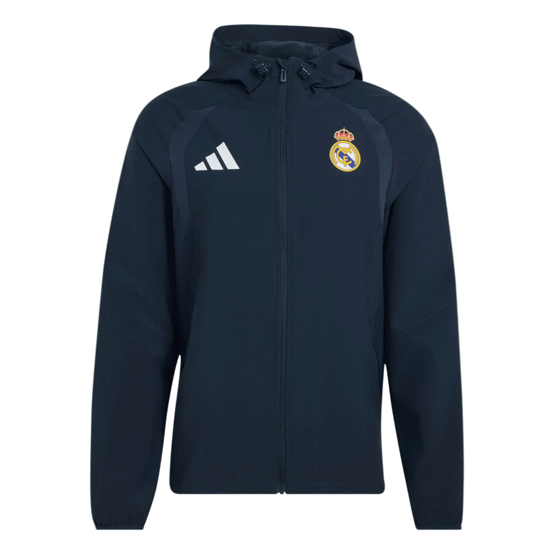 adidas Real Madrid Tiro Full-Zip Windbreak Club Replica - Third Coast Soccer