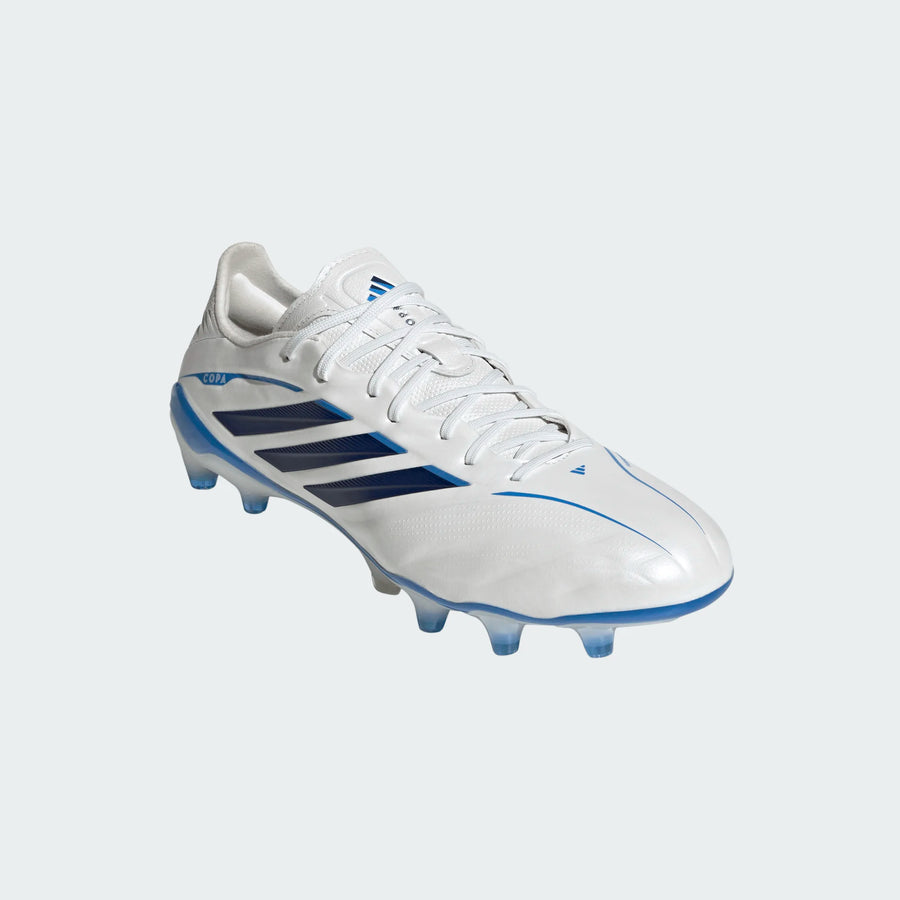 adidas Copa Pure IV Elite FG - White/Metallic/Blue Men's Footwear - Third Coast Soccer