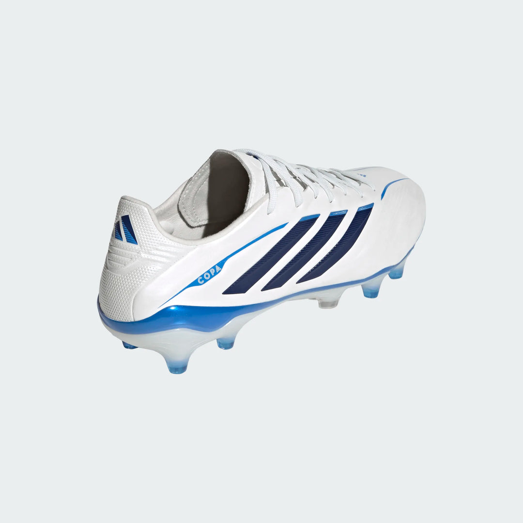 adidas Copa Pure IV Elite FG - White/Metallic/Blue Men's Footwear - Third Coast Soccer