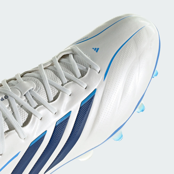 adidas Copa Pure IV Elite FG - White/Metallic/Blue Men's Footwear - Third Coast Soccer