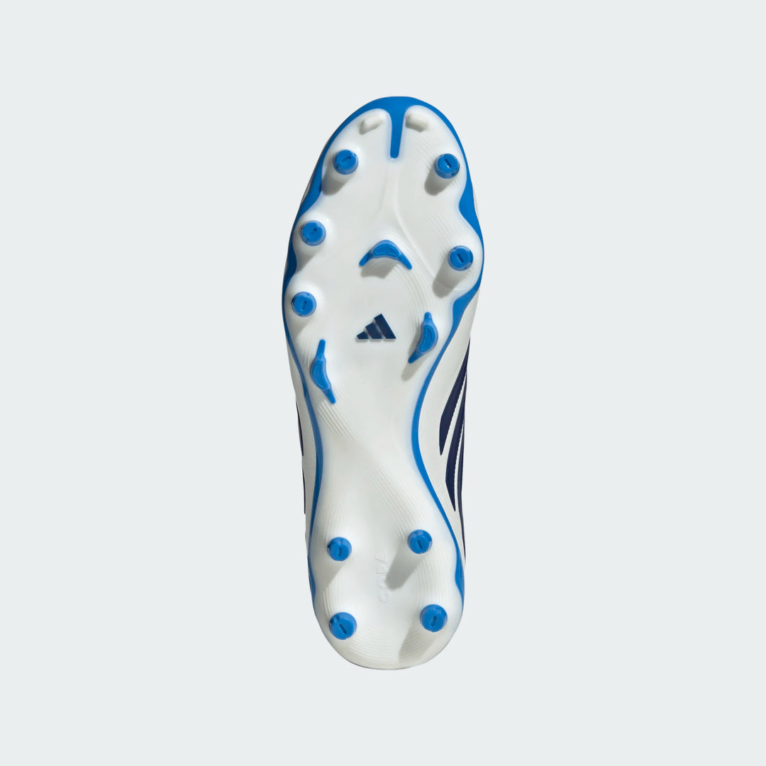 adidas Copa Pure IV League FG - White/Metallic/Blue Mens Footwear - Third Coast Soccer