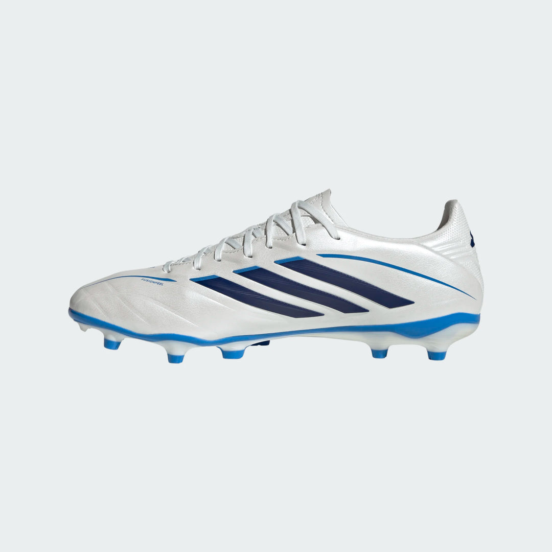 adidas Copa Pure IV League FG - White/Metallic/Blue Mens Footwear - Third Coast Soccer