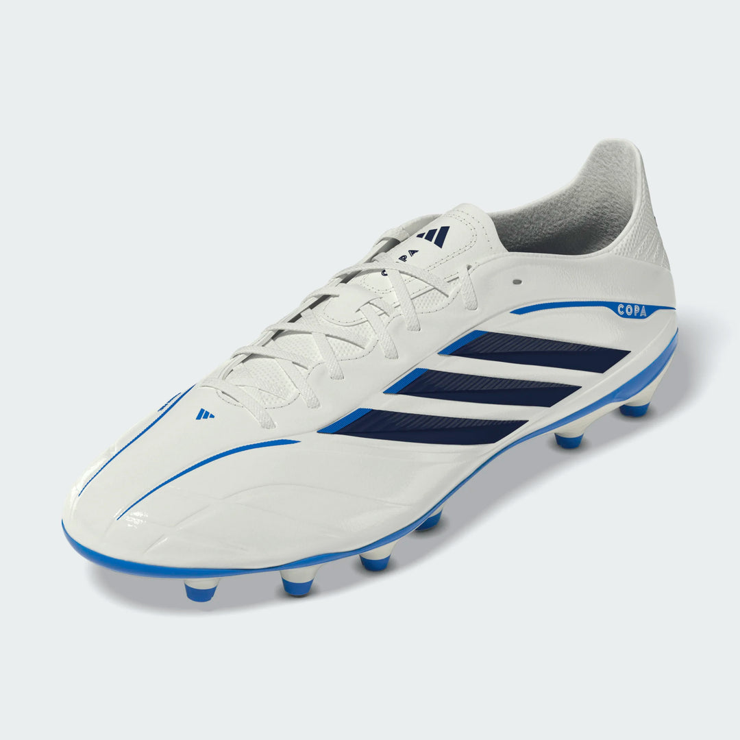 adidas Copa Pure IV League FG - White/Metallic/Blue Mens Footwear - Third Coast Soccer