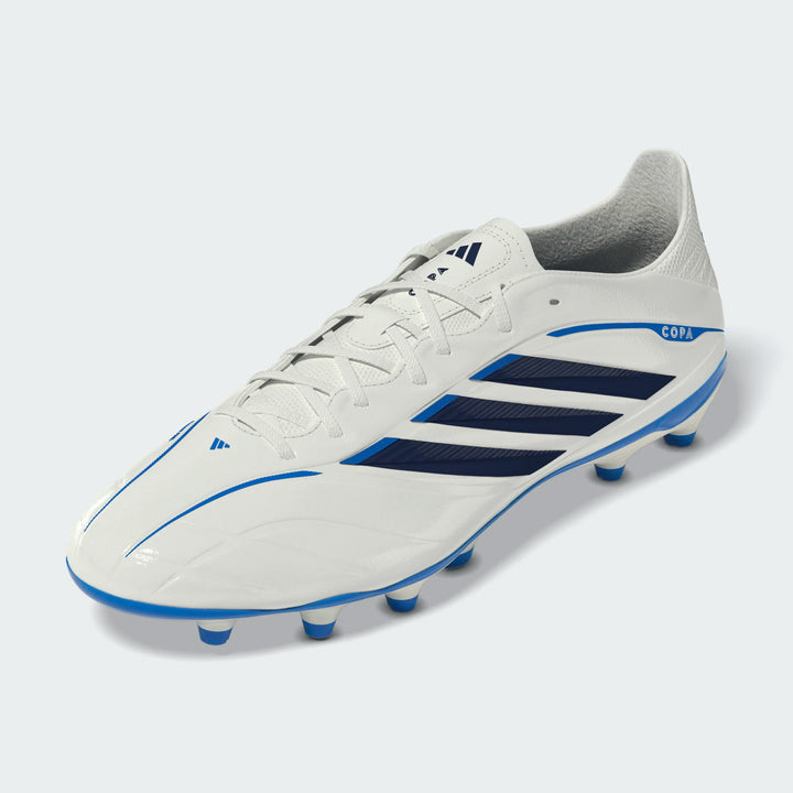 adidas Copa Pure IV League FG - White/Metallic/Blue Mens Footwear - Third Coast Soccer