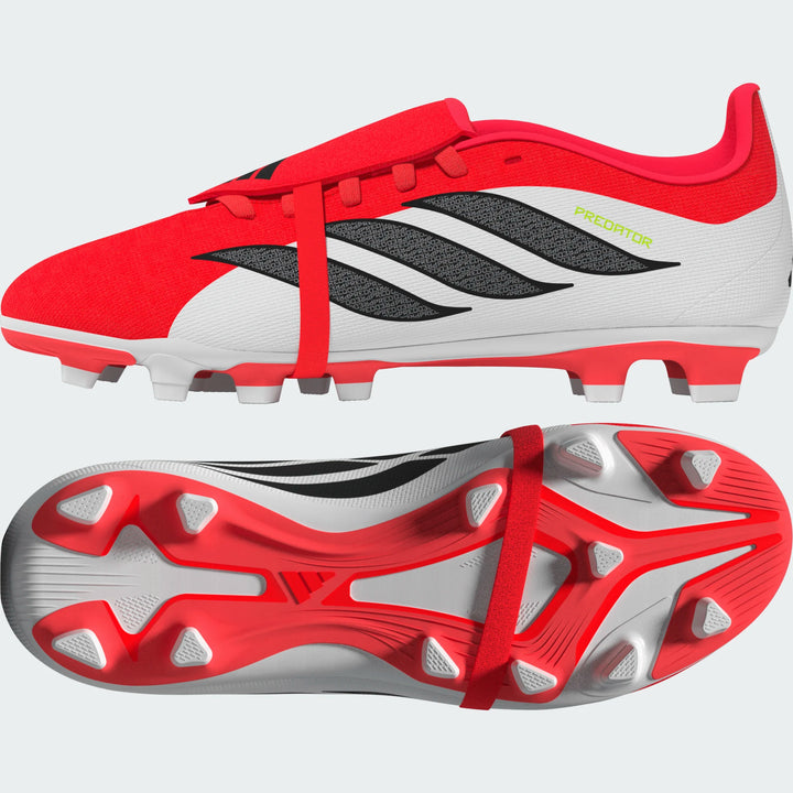 adidas Predator Club FT FG/MG Jr - Lucid Red/Black/White Youth Footwear - Third Coast Soccer