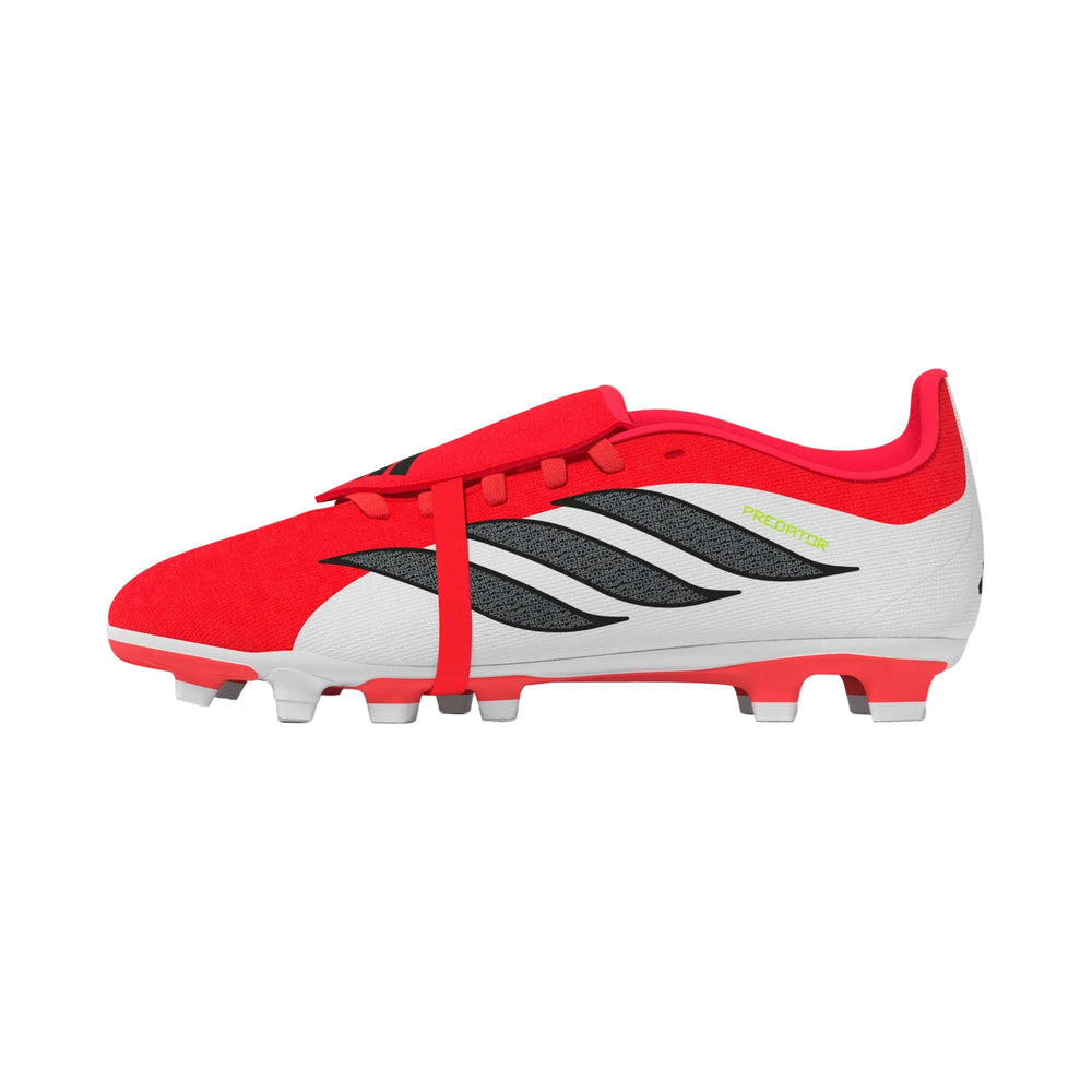 adidas Predator Club FT FG/MG Jr - Lucid Red/Black/White Youth Footwear - Third Coast Soccer