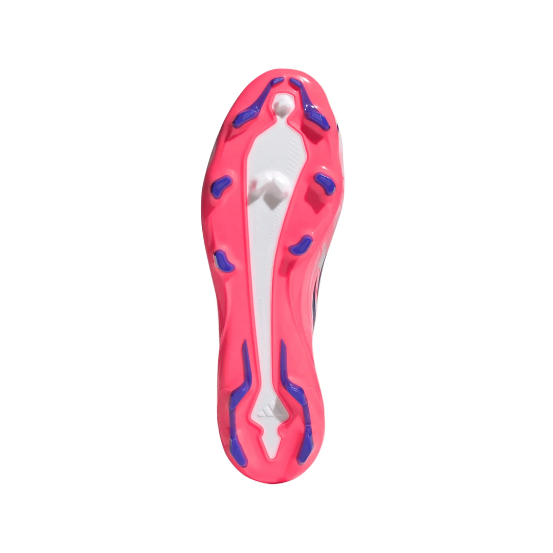 adidas F50 Hyperfast League FG - White/Solar Turbo/Blue