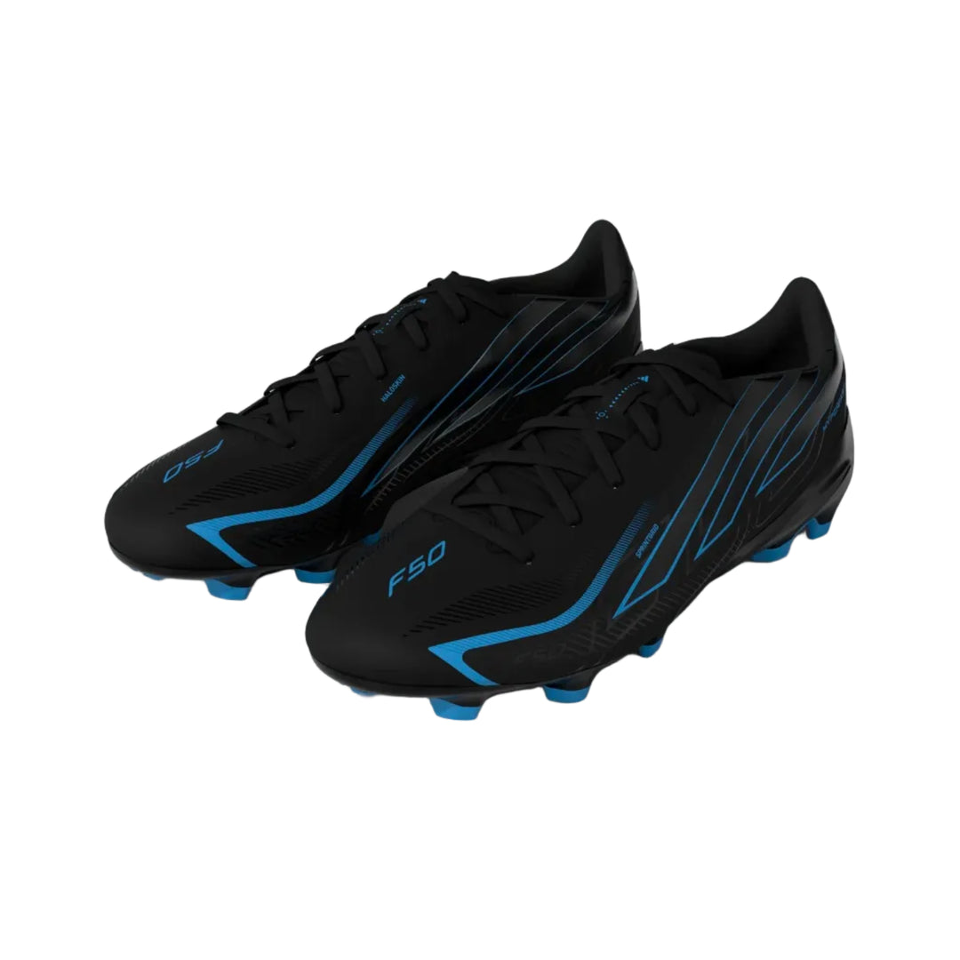 adidas F50 Hyperfast League FG - Black/Blue Men's Footwear - Third Coast Soccer