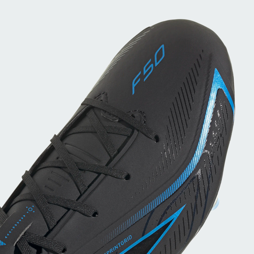 adidas F50 Hyperfast League FG - Black/Blue Men's Footwear - Third Coast Soccer