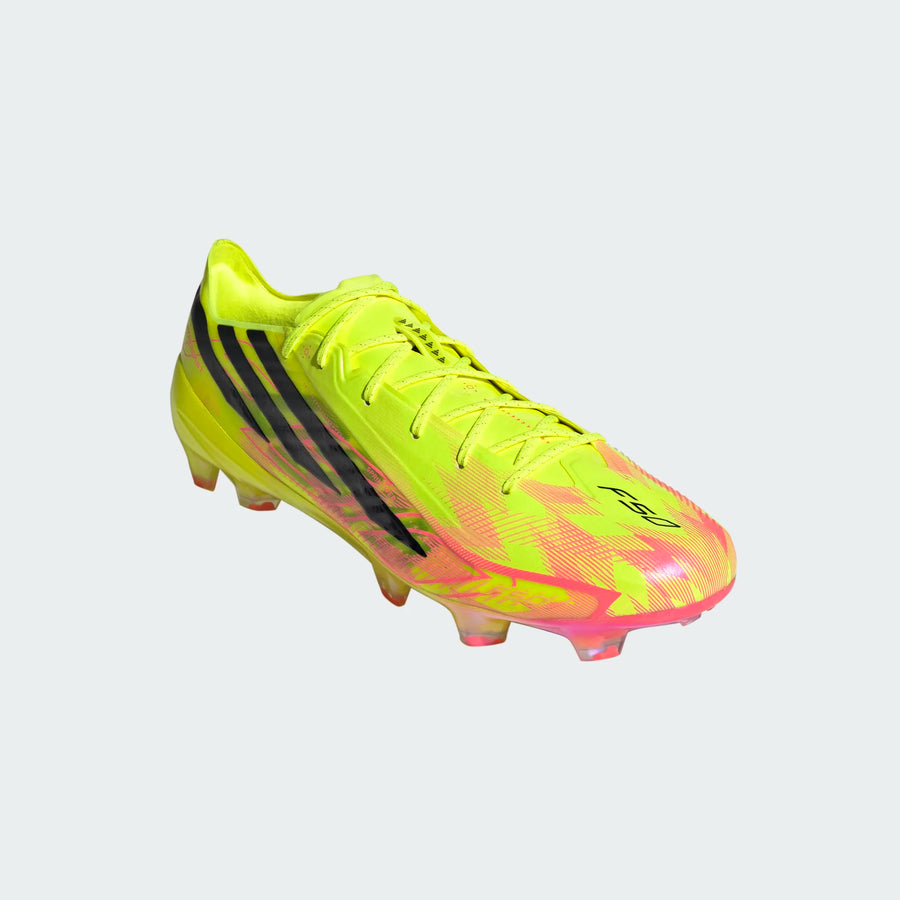 adidas F50 Hyperfast Elite FG - Solar Yellow Men's Footwear Team Solar Yellow/Core Black/Solar Turquoise Mens 6.5 - Third Coast Soccer