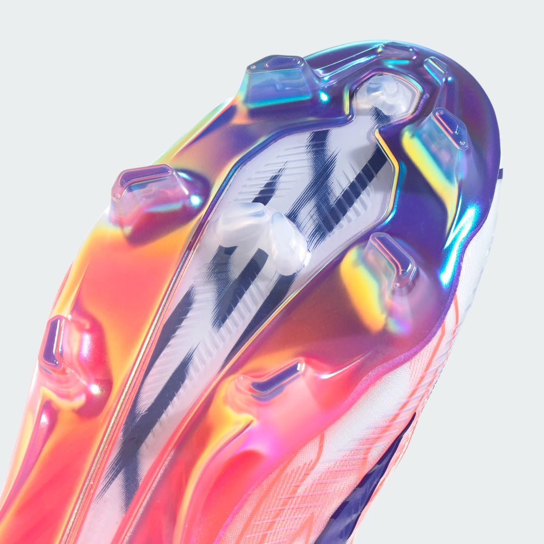 adidas F50 Hyperfast Elite FG - White/Solar Purple/Solar Turbo