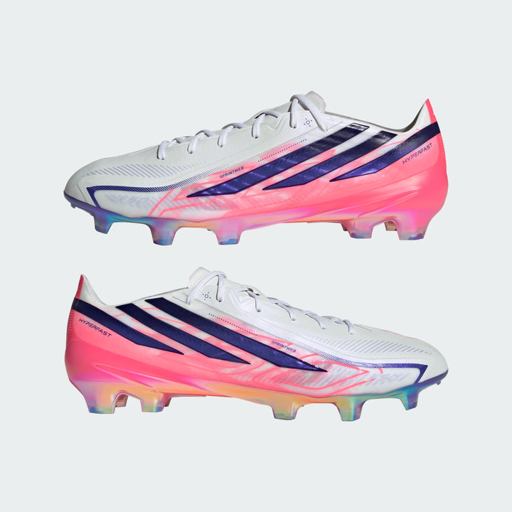 adidas F50 Hyperfast Elite FG - White/Solar Purple/Solar Turbo