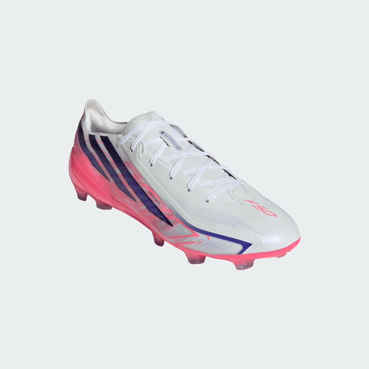adidas F50 Hyperfast Pro FG - White/Solar Purple/Solar Turbo