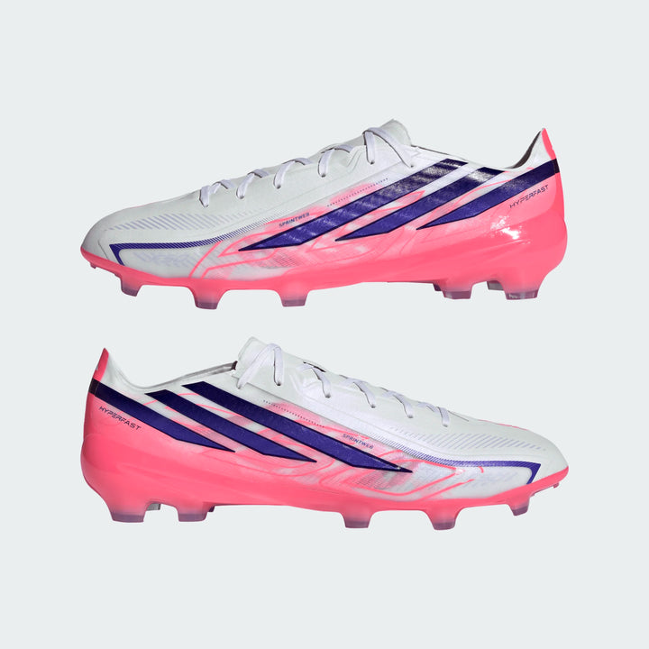 adidas F50 Hyperfast Pro FG - White/Solar Purple/Solar Turbo
