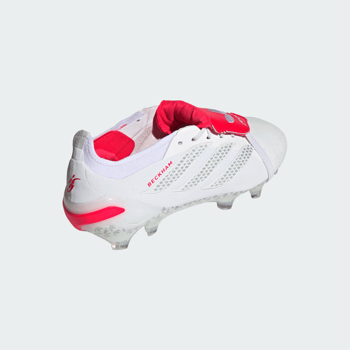 adidas Predator Elite Beckham FT FG - White/Silver/Red Men's Footwear - Third Coast Soccer