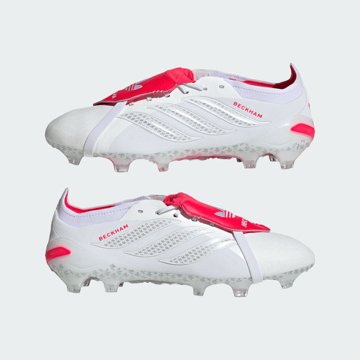 adidas Predator Elite Beckham FT FG - White/Silver/Red Men's Footwear - Third Coast Soccer