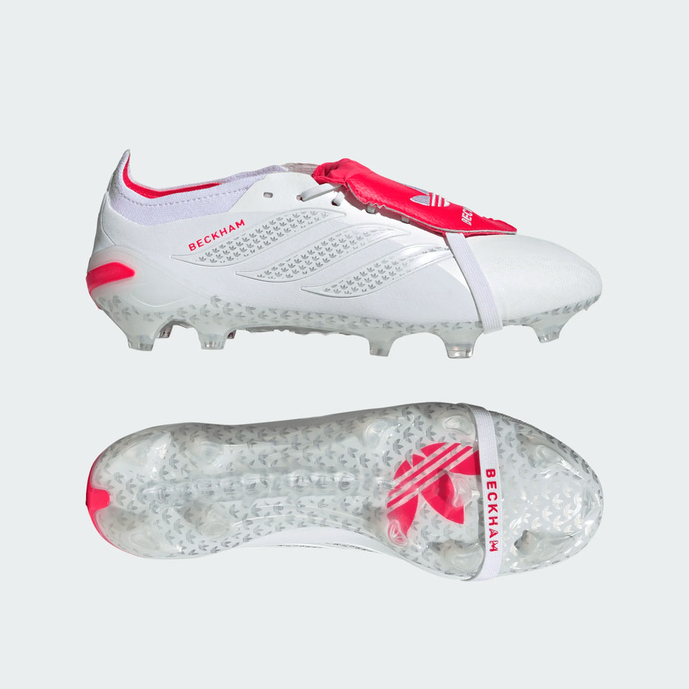 adidas Predator Elite Beckham FT FG - White/Silver/Red Men's Footwear - Third Coast Soccer