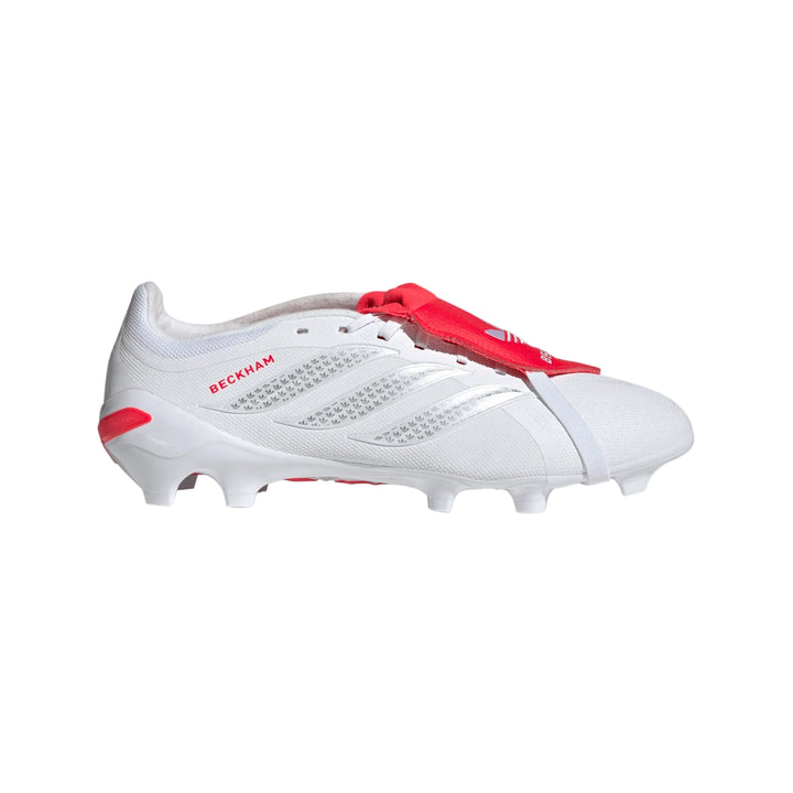 adidas Predator League Beckham FT FG - White/Silver/Red Men's Footwear - Third Coast Soccer
