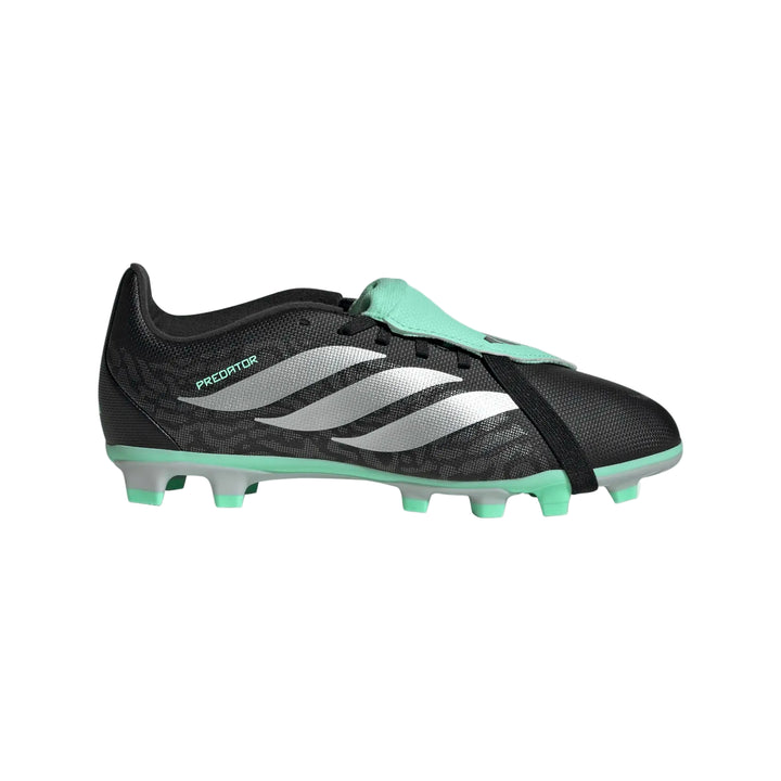 adidas Youth Predator Club FT FG - Black/Silver Youth Footwear - Third Coast Soccer