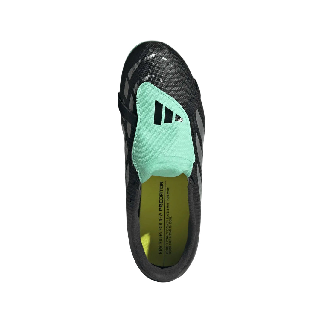 adidas Youth Predator Club FT FG - Black/Silver Youth Footwear - Third Coast Soccer