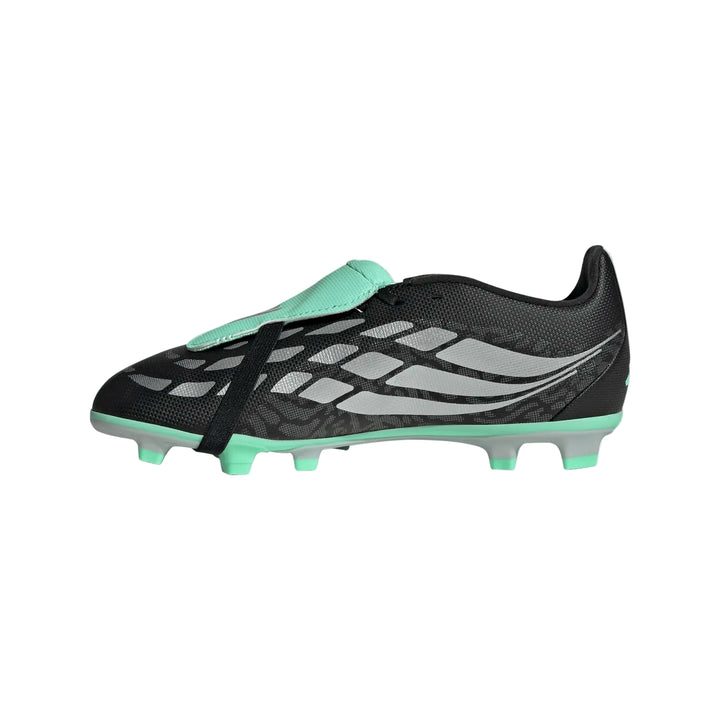 adidas Youth Predator Club FT FG - Black/Silver Youth Footwear - Third Coast Soccer