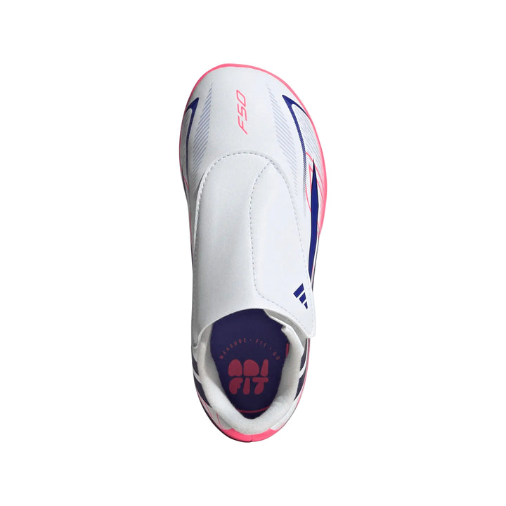 adidas F50 Hyperfast Club Velcro FG/MG - White/Solar Purple/Solar Turbo