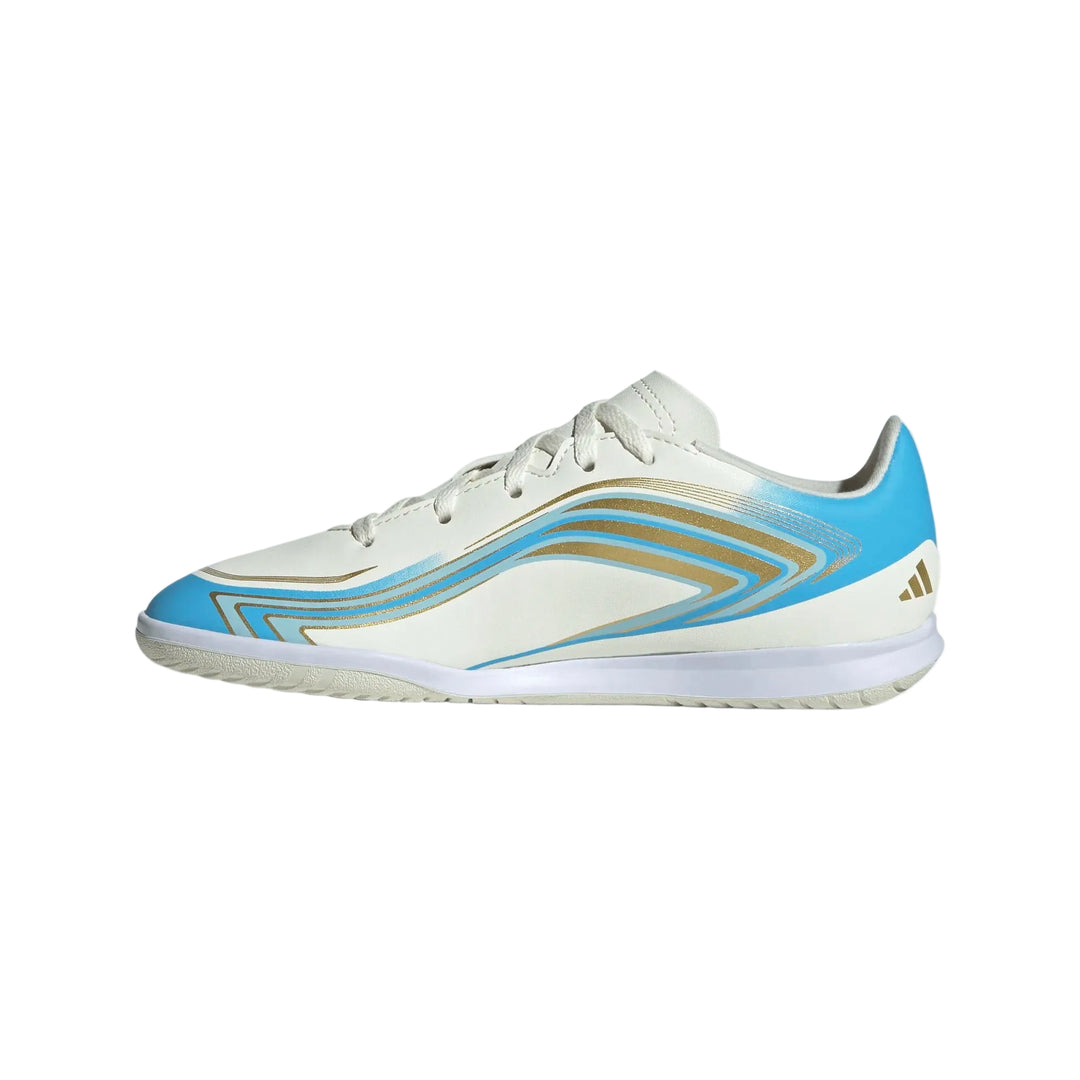 adidas Youth F50 Messi Club Indoor - Ivory Youth Footwear - Third Coast Soccer
