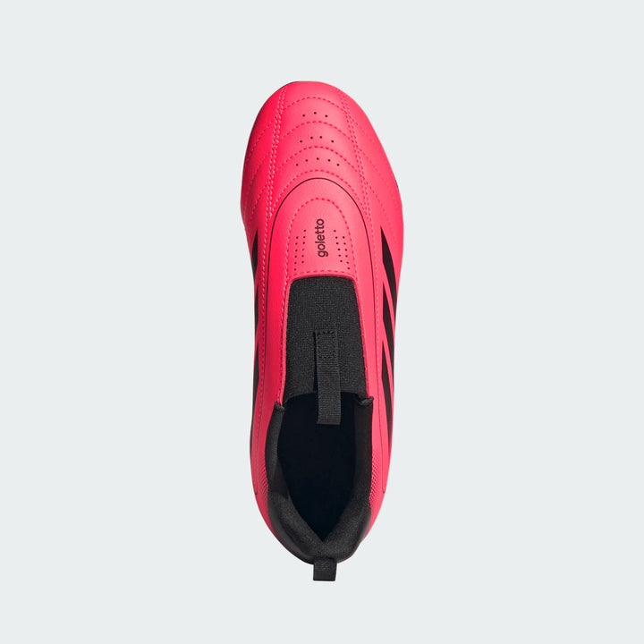 adidas Youth Goletto IX Laceless FG - Solar Turbo/Black Youth Footwear - Third Coast Soccer