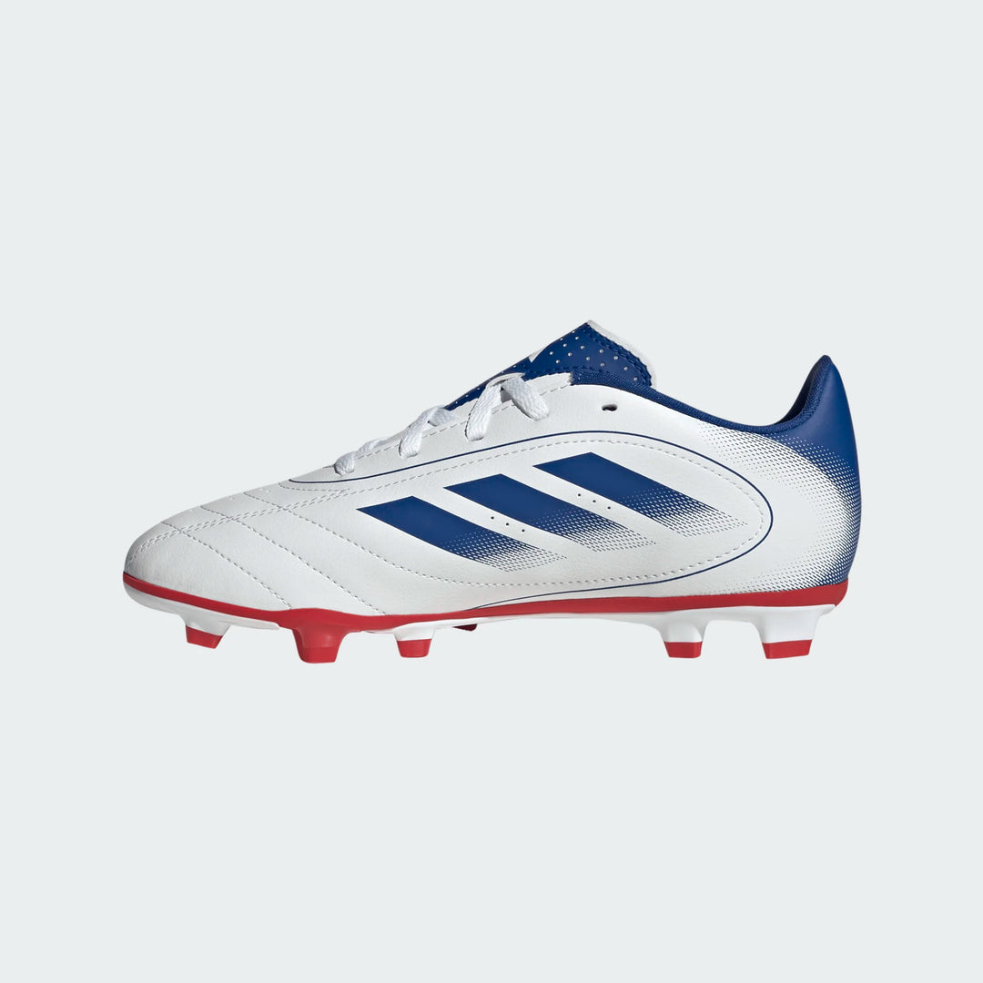 adidas Youth Goletto IX FG - White/Royal/Scarlet Youth Footwear - Third Coast Soccer