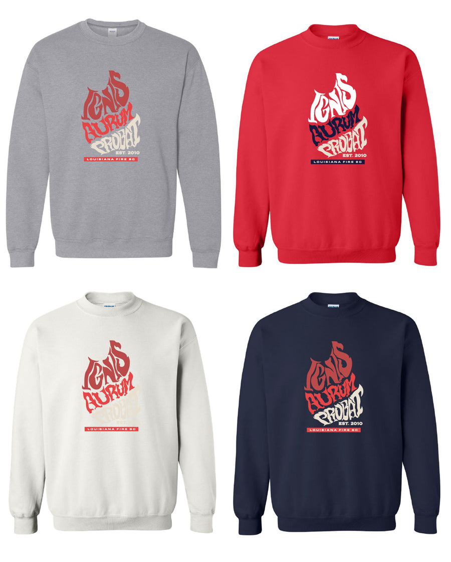 Louisiana Fire Latin Sweatshirt Louisiana Fire SC Spiritwear - Third Coast Soccer