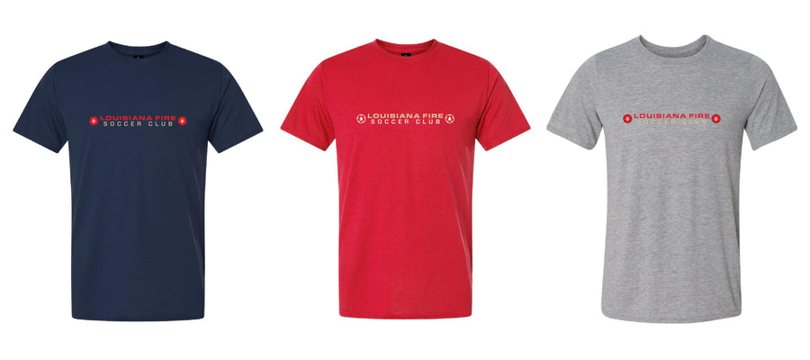 Louisiana Fire Stack Tee Louisiana Fire Spiritwear - Third Coast Soccer