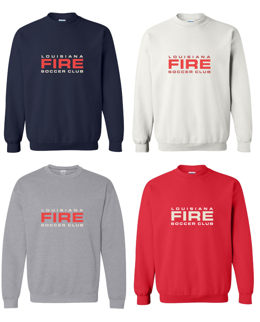 Louisiana Fire Wordmark Sweatshirt Louisiana Fire SC Spiritwear - Third Coast Soccer