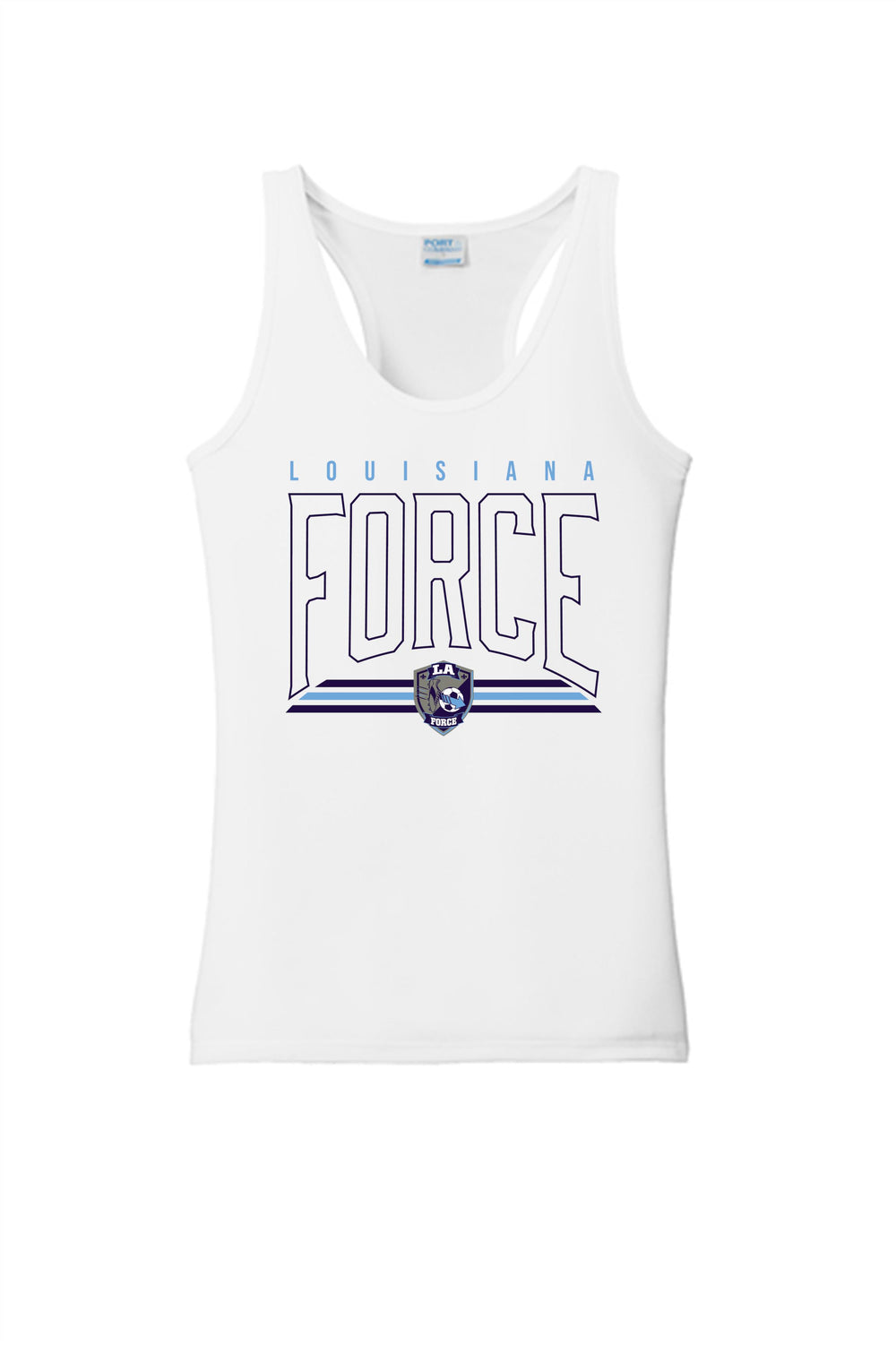 LA FORCE Ladies Letter Tank LA FORCE Spiritwear White Womens XSmall - Third Coast Soccer